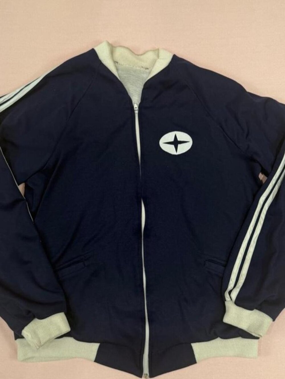Vintage Track Zip-Up Sweater